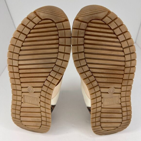 Time And Tru Womens MTT22AC001 Multicolor Leopard Low Top Size 7 Sneakers - Picture 8 of 10